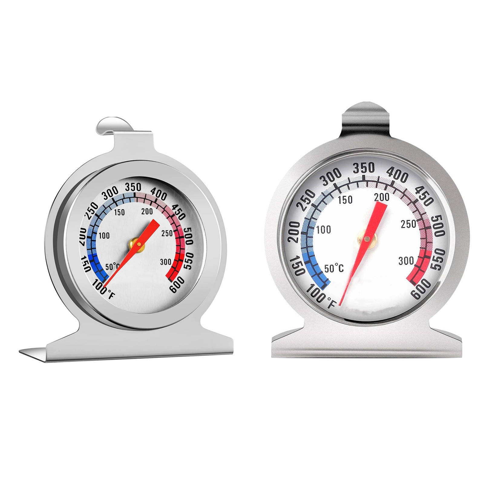 Maintenance Oven Thermometer 50-300°C/100-600°F Stainless Steel Temp Gauge
