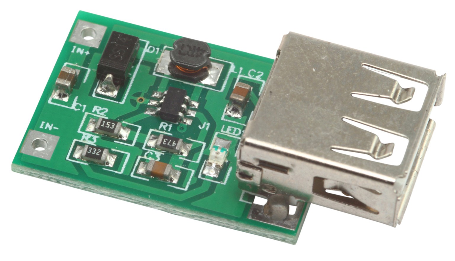 2.0V - 4.5V In 5V USB Out DC-DC Boost Step-up Converter Power Supply Module