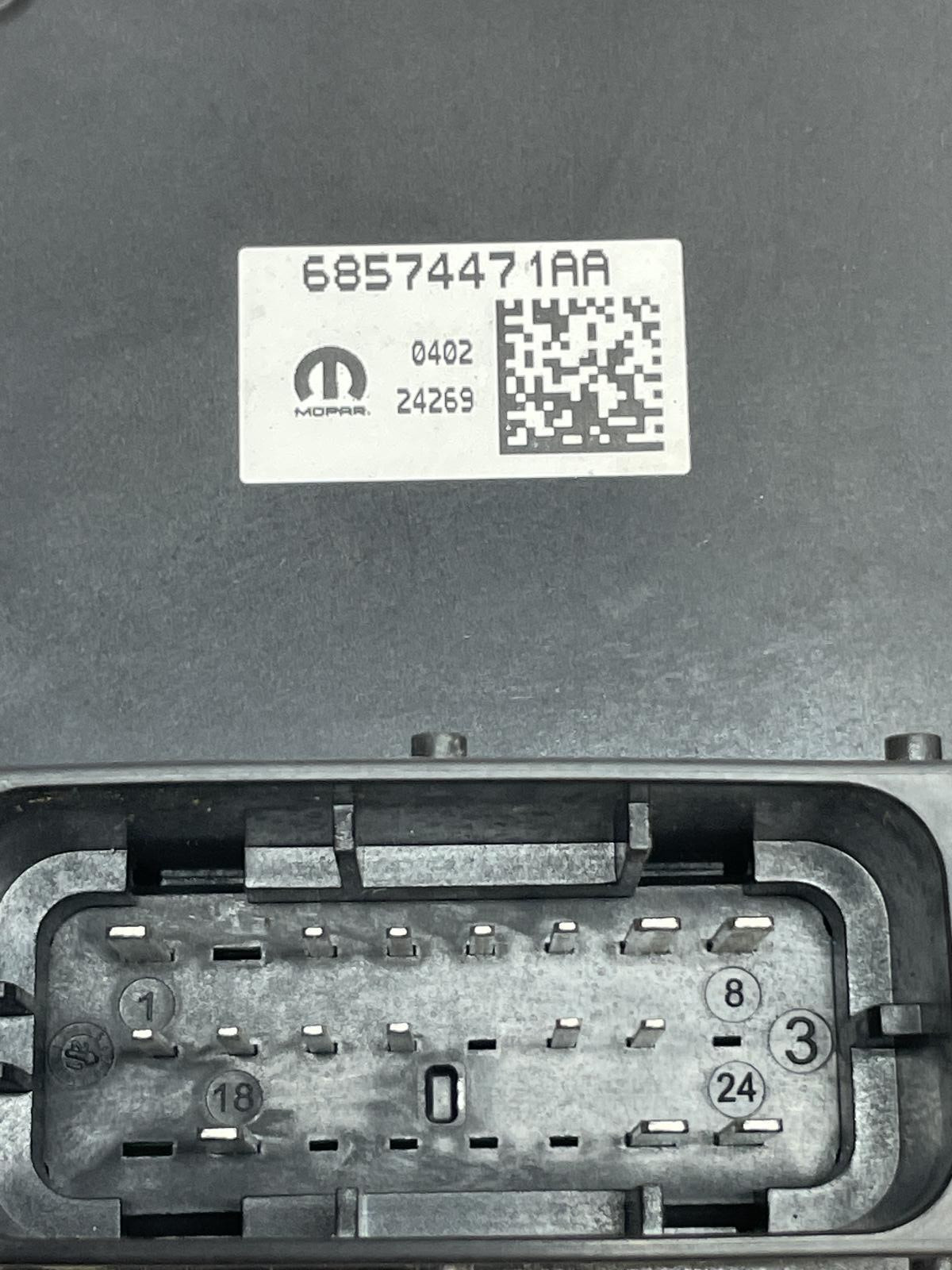 2022 DODGE 1500 VIBRATION CANCELLATION CONTROL MODULE OEM 68574471AA