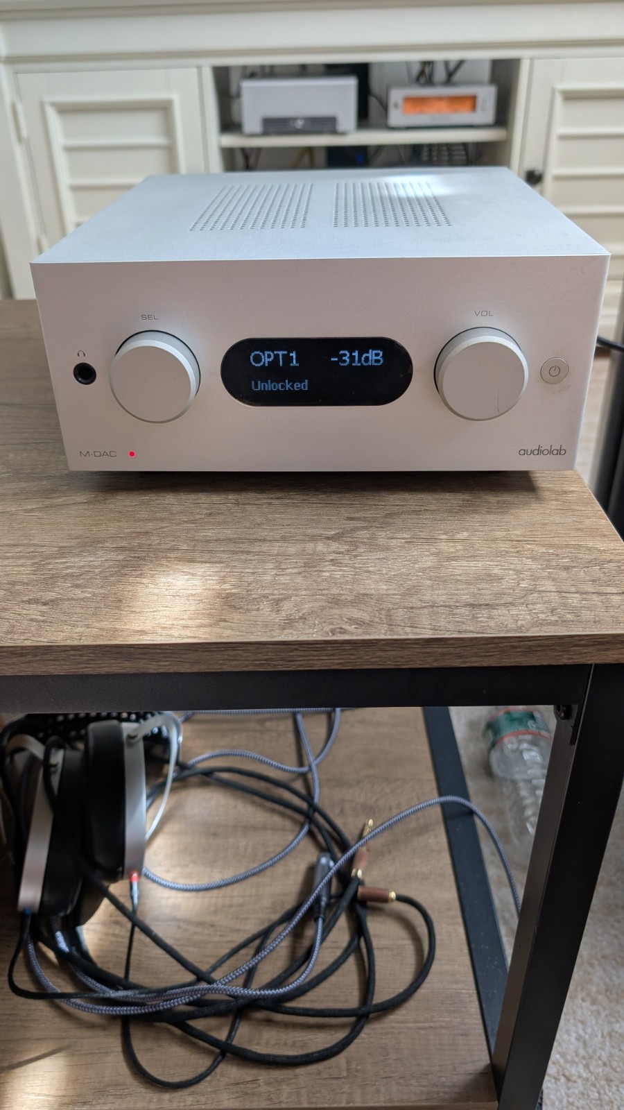 Audiolab MDAC+, Silver finish, digital preamp, headphone amp, DAC, One owner.