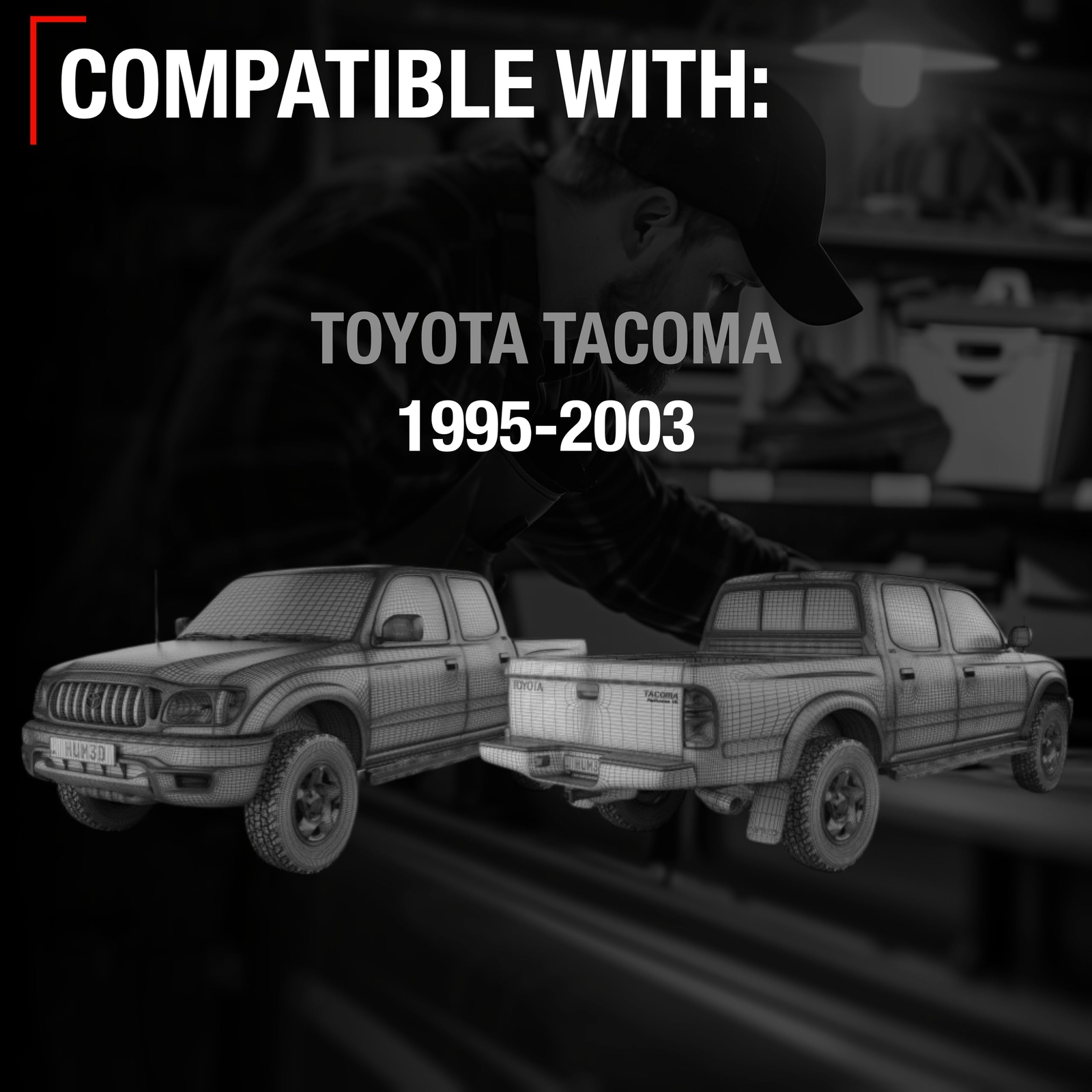 Tailgate Support Cable, Left & Right for Toyota Tacoma