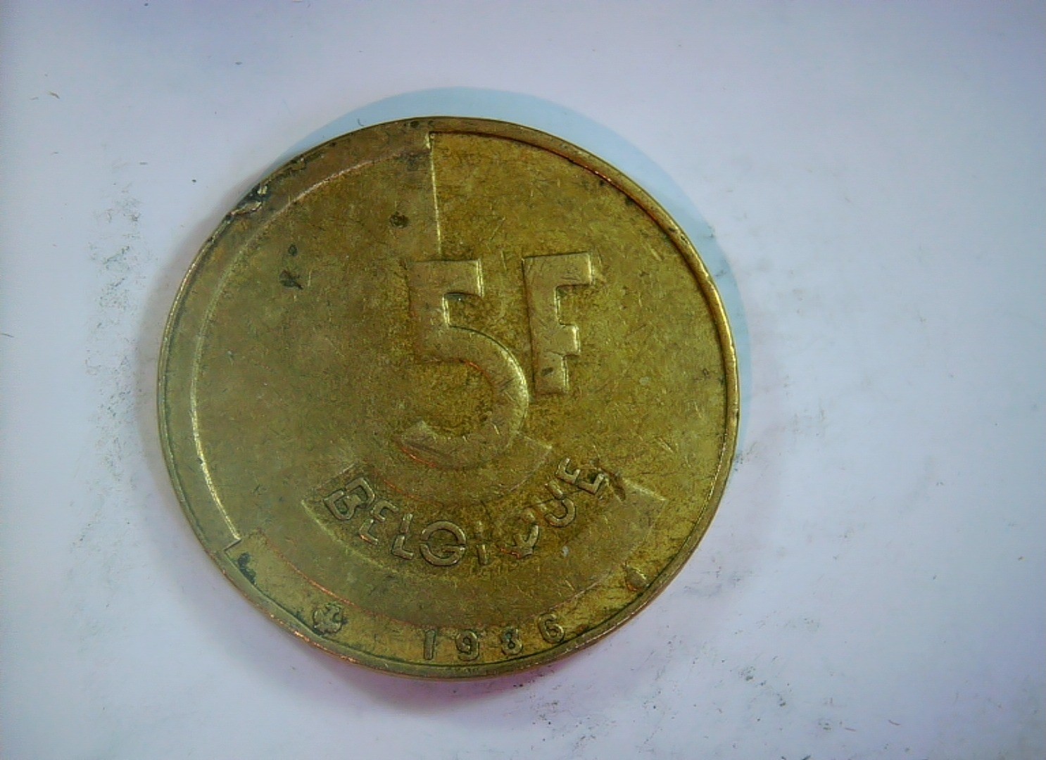 Belgium 1986 5 Francs Belgium 5 Francs (Baldwin/King Baudouin portrait) Coin