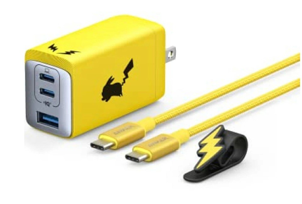 Japan Limited  NEW Anker Pokemon Pikachu Model 65W USB C rapid charger