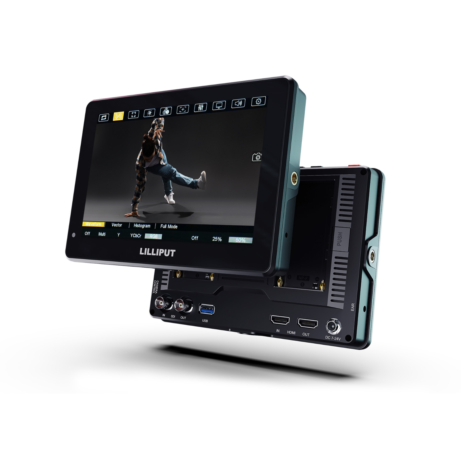 LILLIPUT HT7S 7" 2000nits 3G SDI HDMI 2.0 in&out Touch On-Camera Control Monito