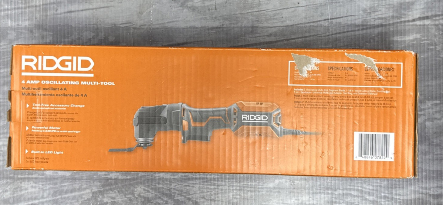 Ridgid 4Amp Corded Oscillating Multi-Tool R28700 NEW