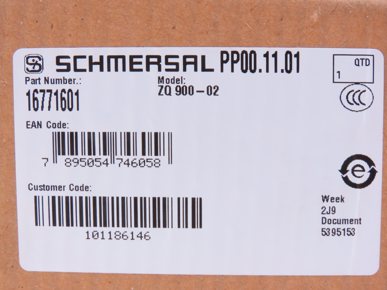 Schmersal ZQ 900-02 Emergency Cable Pull Switch E-Stop 16771601