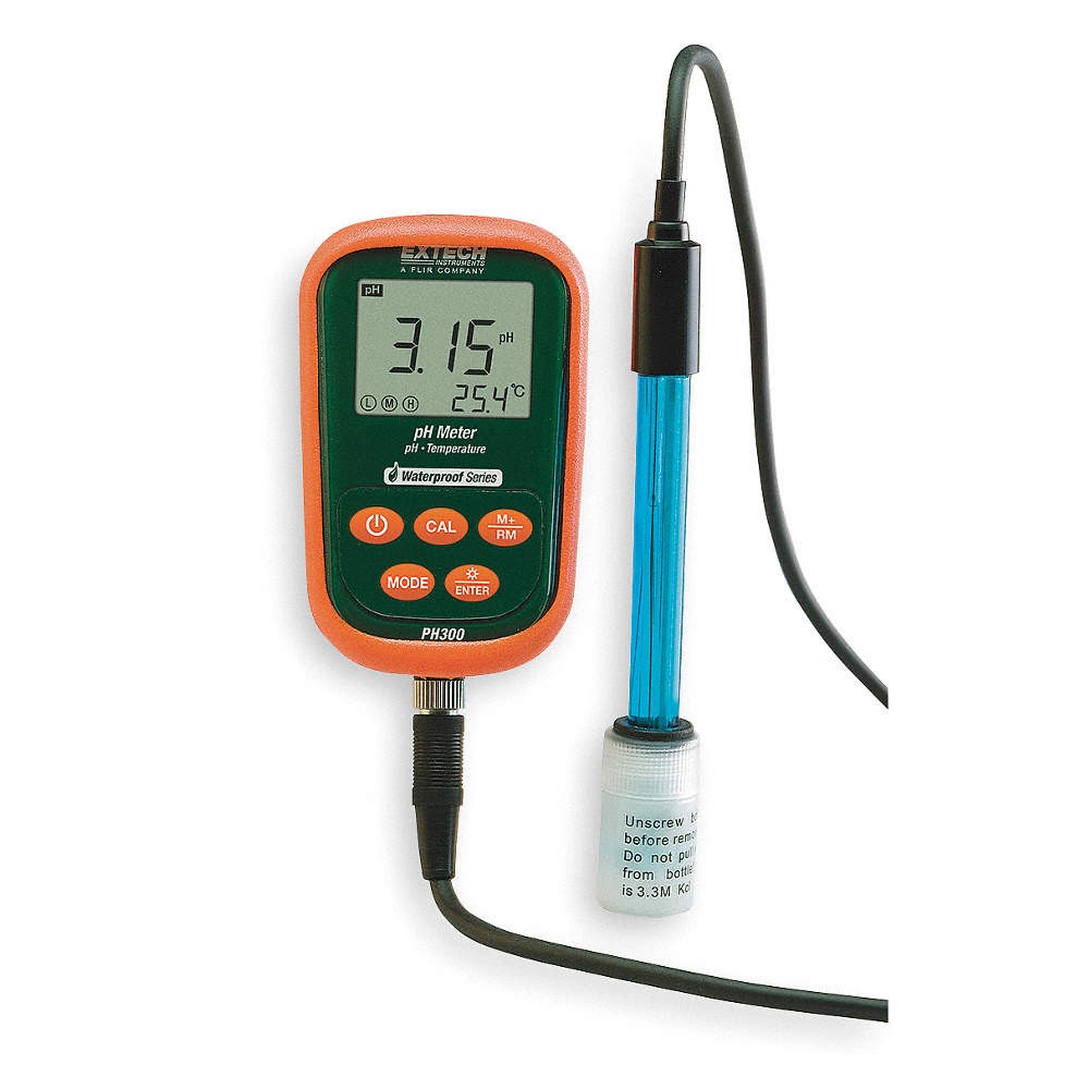 EXTECH PH300 Waterproof pH/mV/Temperature Kit 4TXG4