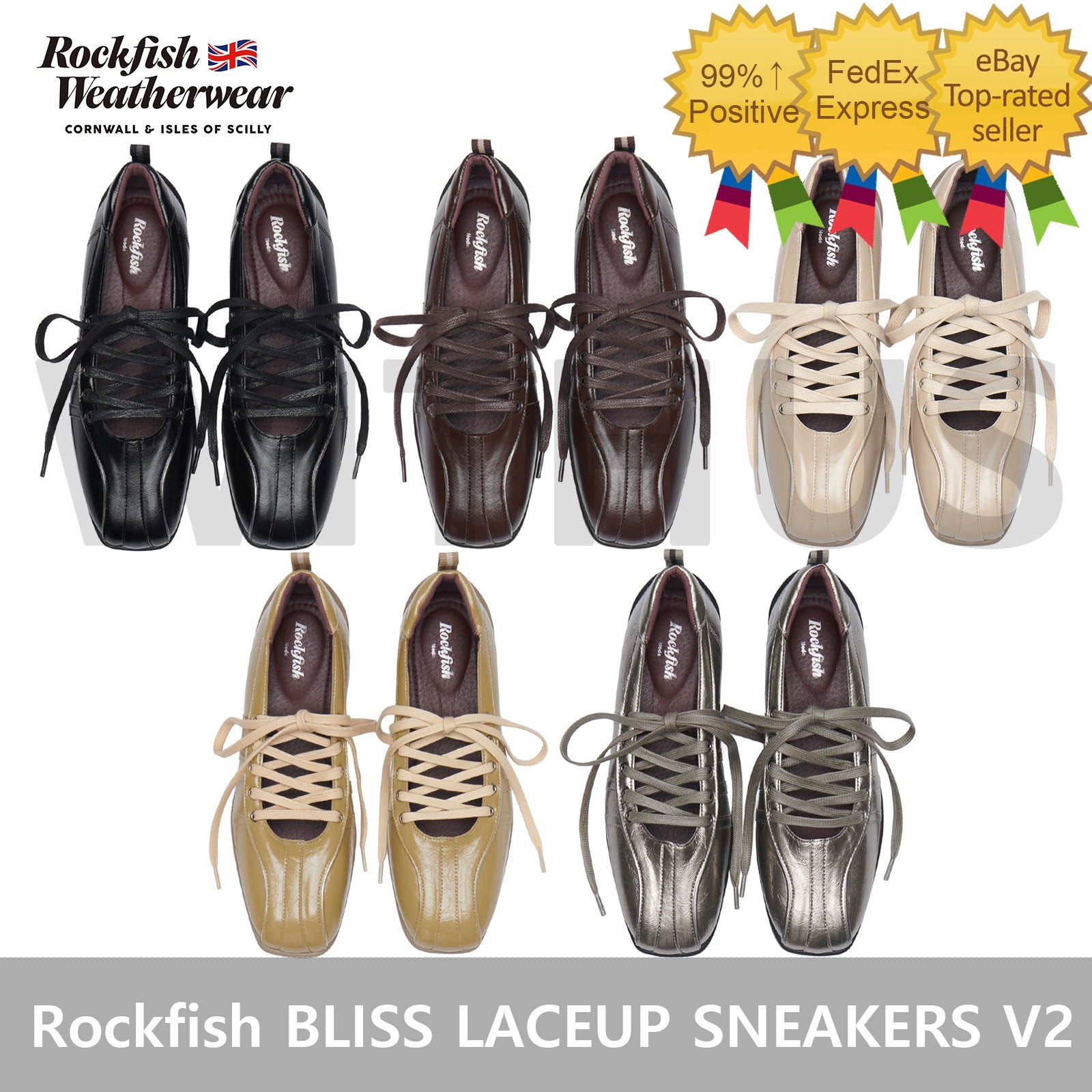 Rockfish Weatherwear BLISS LACEUP SNEAKERS V2 - 5 Colors=