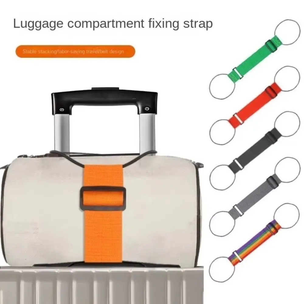 Luggage Connector Straps Add a Bag Luggage Strap with O-Ring, Adjustable