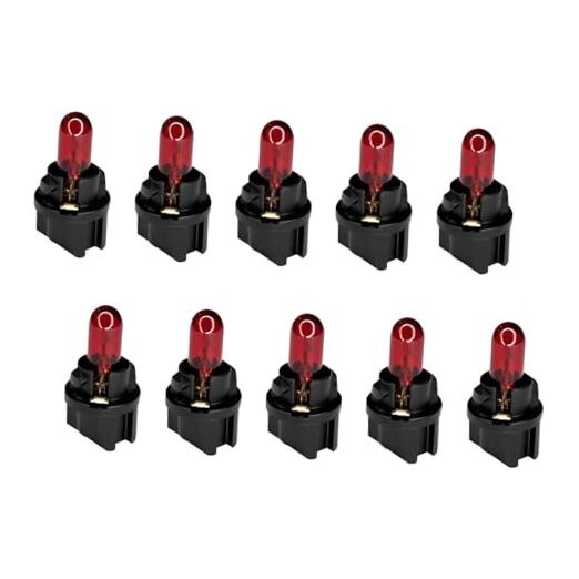 20PCS Instrument Cluster Bulbs T5 17 57 86 Dash Light Bulbs Gauge Cluster Red