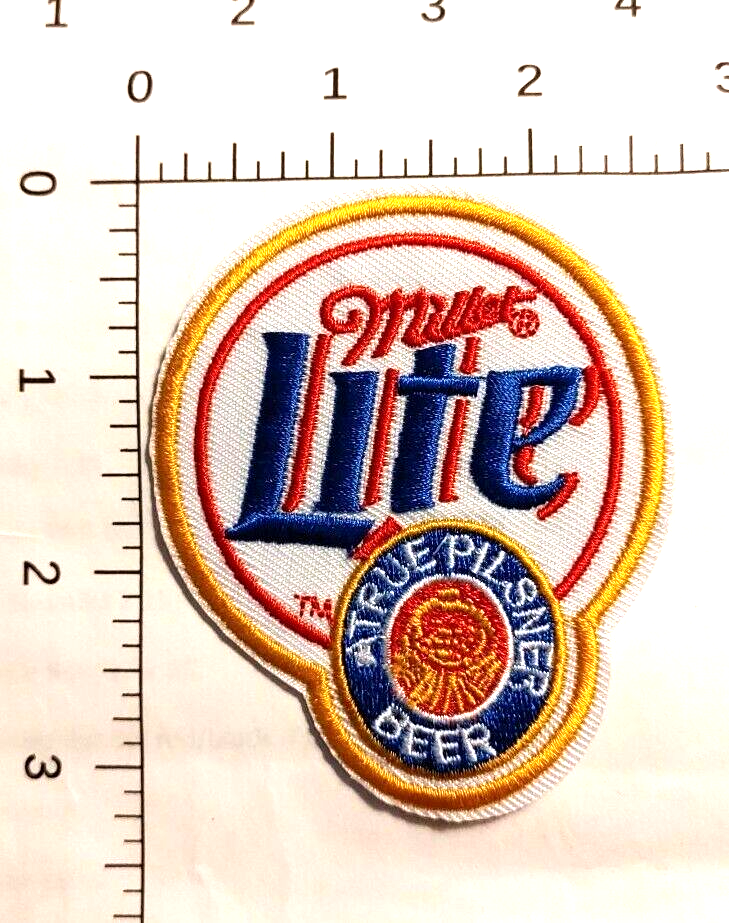 Miller Lite Embroidered Patch Iron-On Sew-On US ship Beer Molson Coors Lite