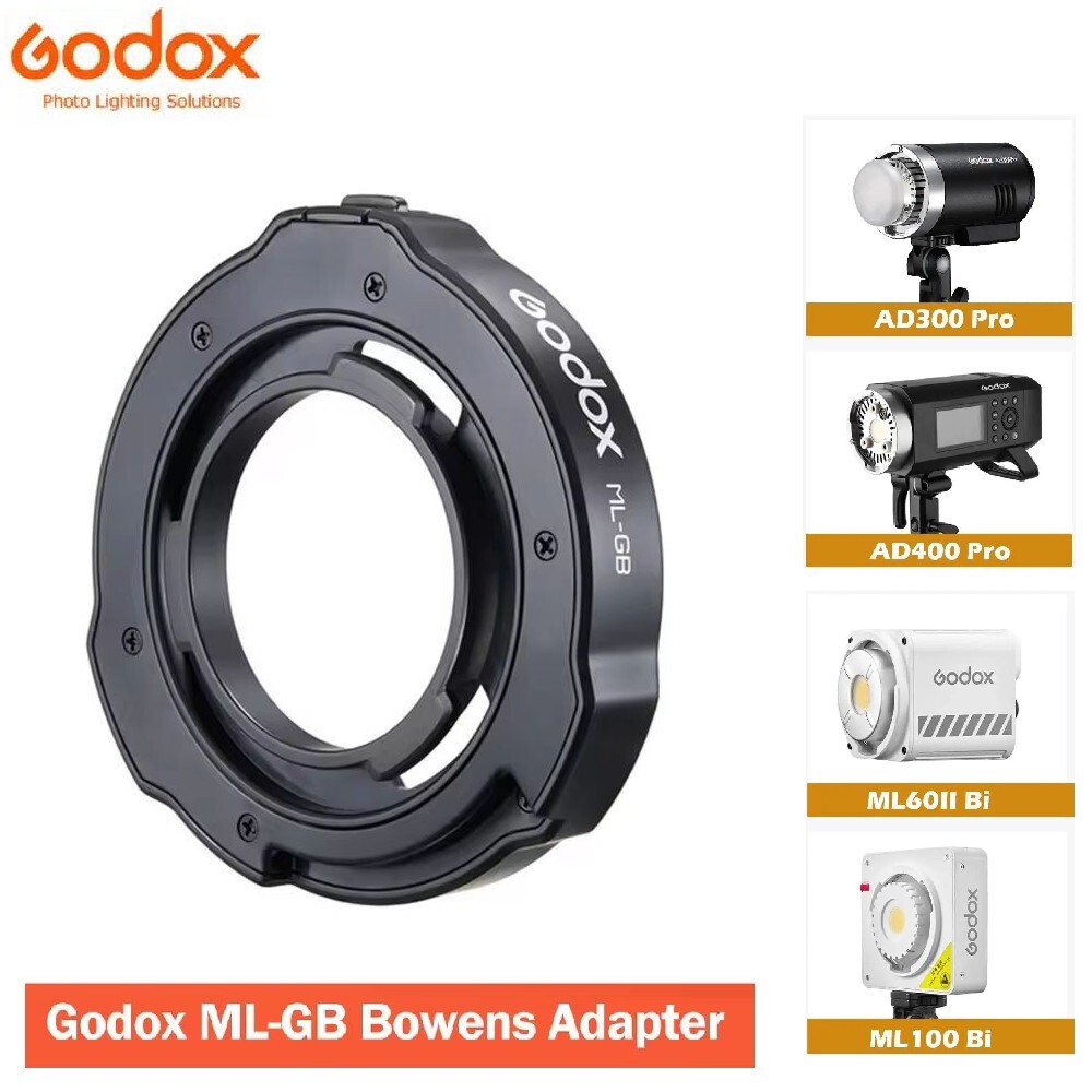 Godox ML-GB Bowens Adapter for AD300Pro AD400Pro Flash ML30 ML60 ML100 LED Light
