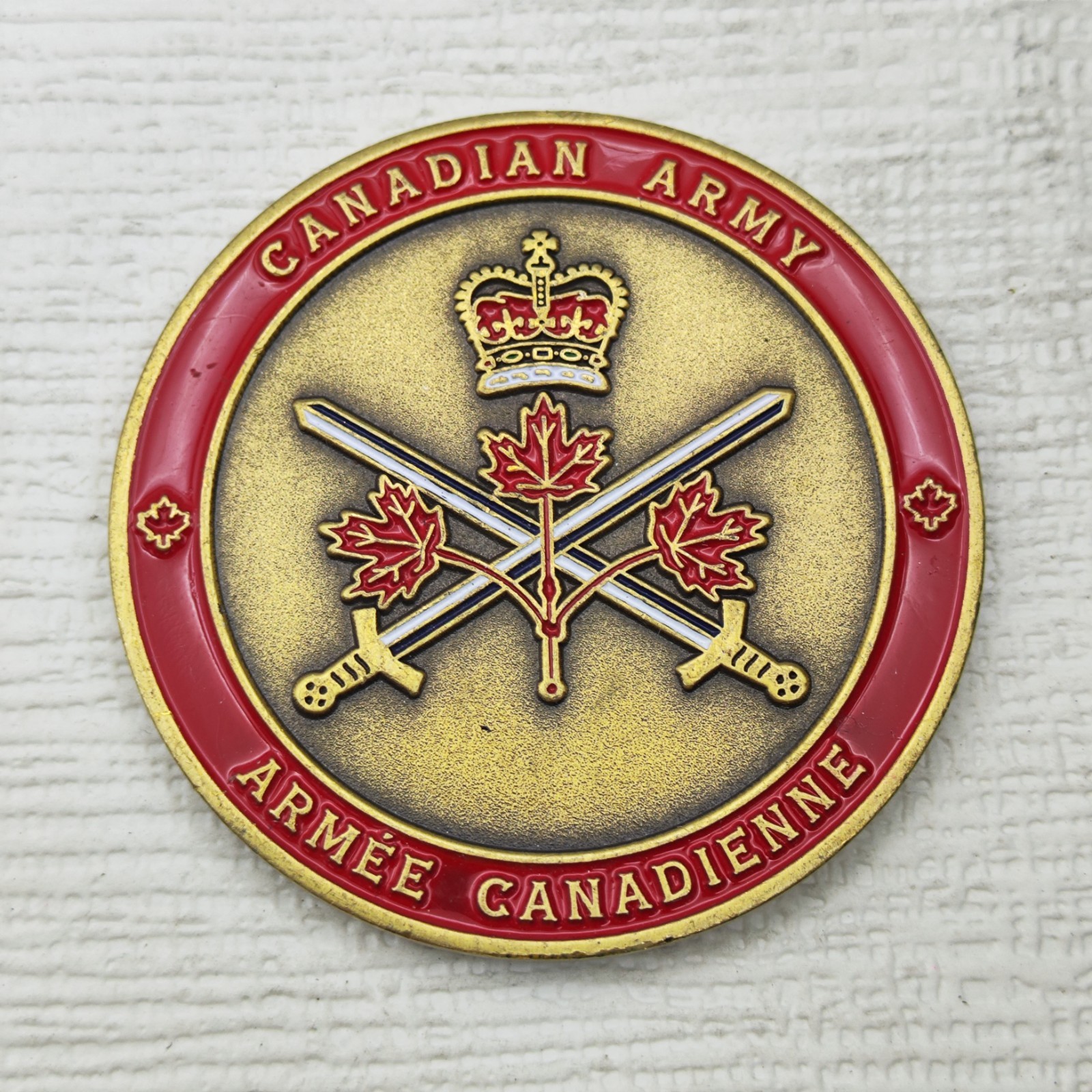 Canadian Army Veteran Challenge Coin