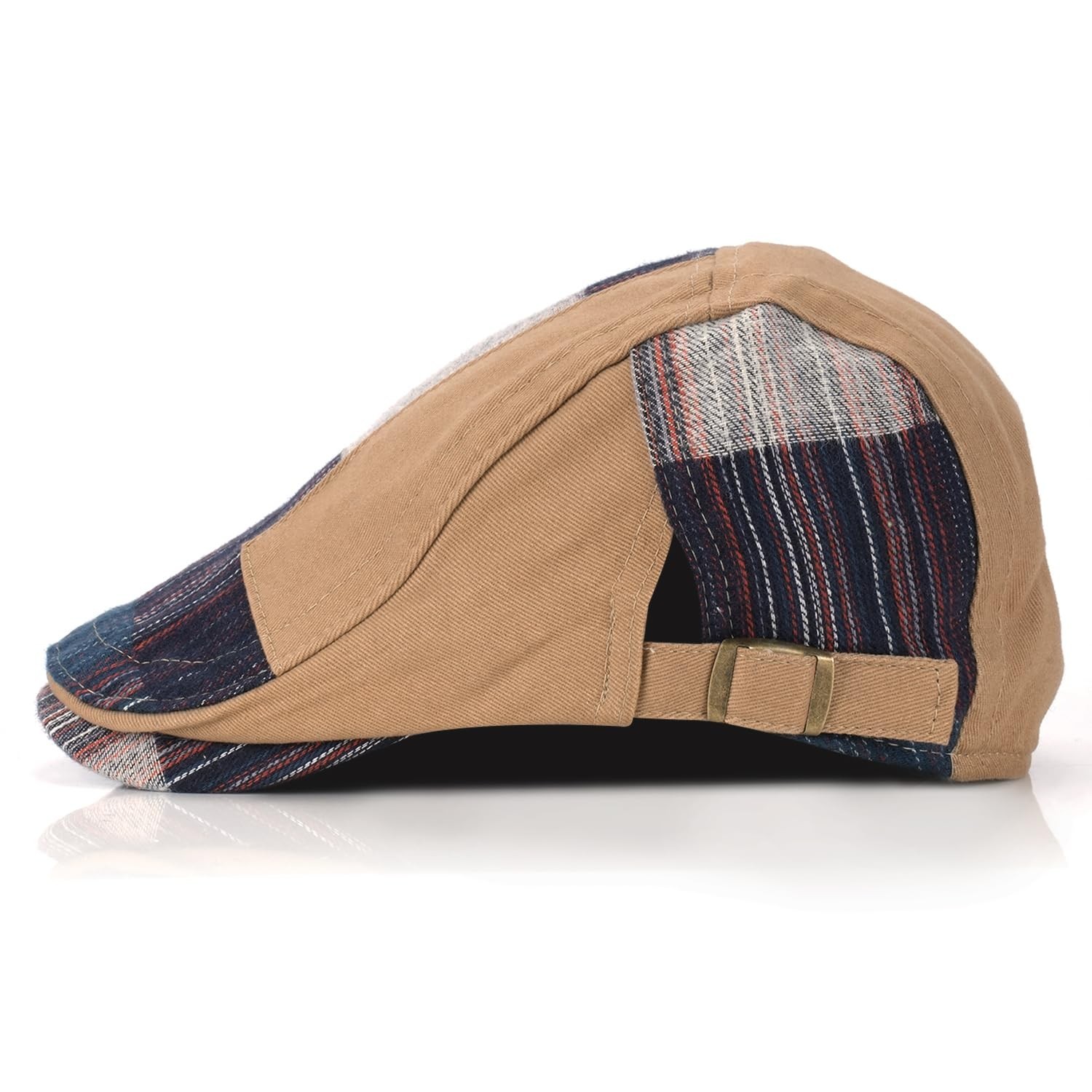 M MOACC Newsboy Cap for Men Beret Hat Cotton Buckle Adjustable Cabbie Gatsby ...