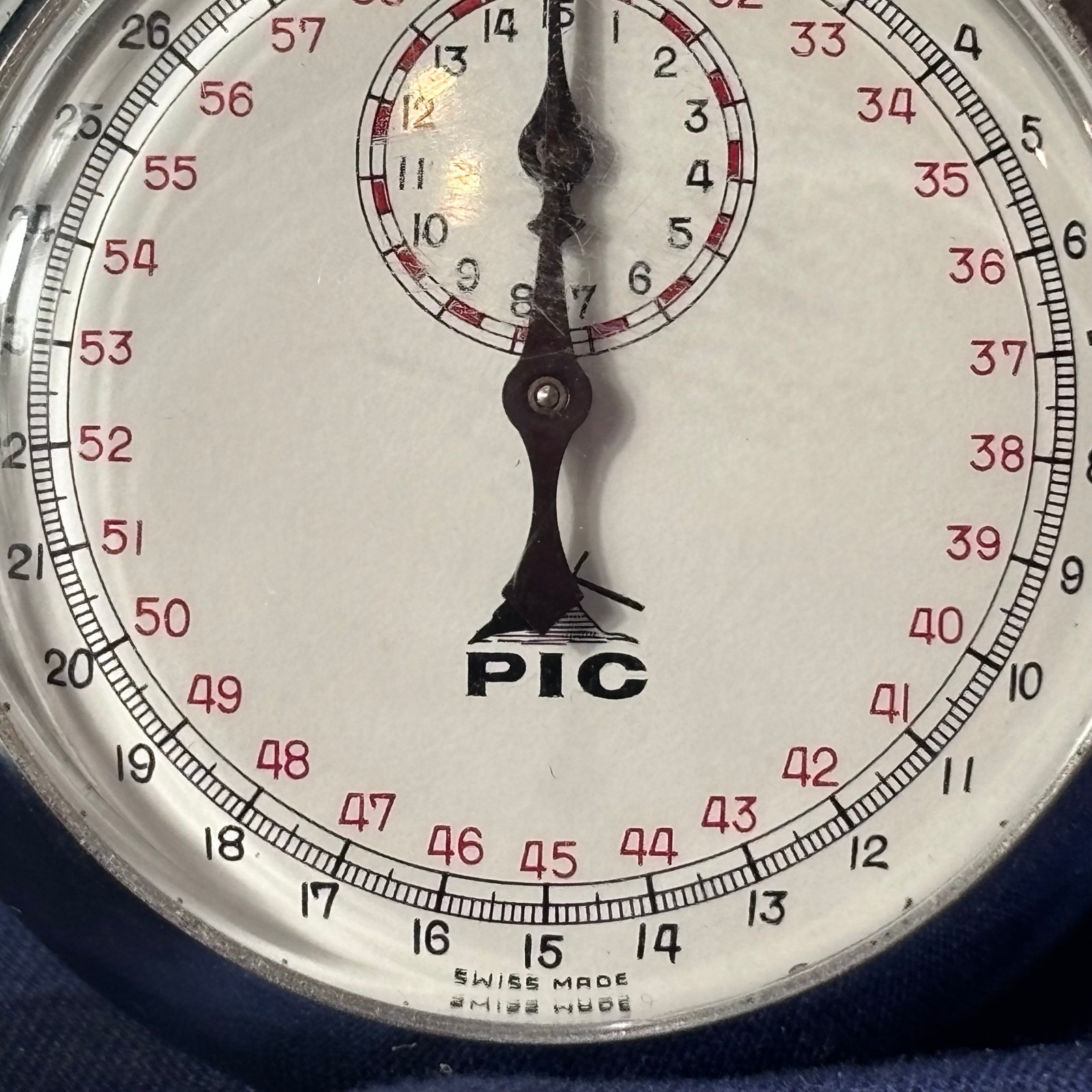 Swiss Made PIC Stopwatch Push Button Timer Works