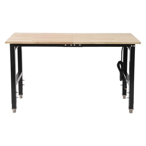 48x20in Heavy-Duty Work Table Adjustable Workbench with Power Outlets 2000 lbs