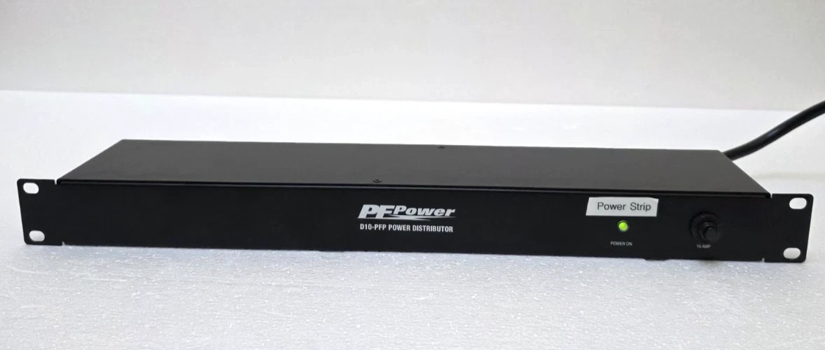 PF Power D10-PFP Power Distributor 10 Outlet Rack Mount Power Strip Pro Audio