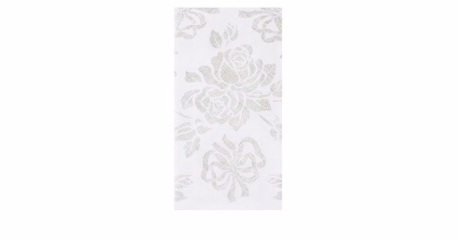 Hoffmaster 856513 Linen-Like Silver Prestige Print Gst Towel 1/6Fd-12 x17-1 cs