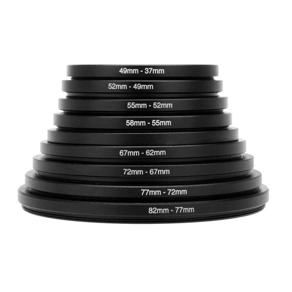 Camera Lens Filter Adapter Kit 37-82mm Filter Lens Camera Accessories