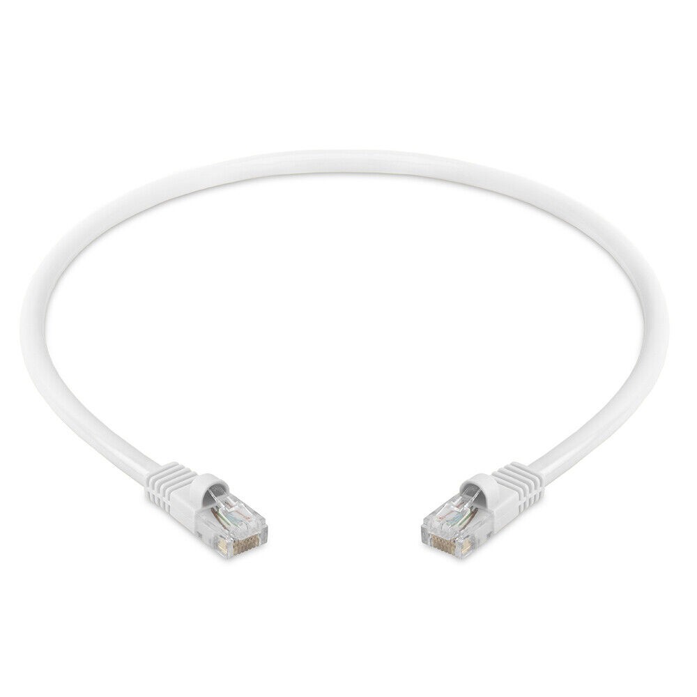 1.5FT Cat5e Ethernet Cable UTP LAN Network Patch Cord RJ45 Cat 5e Cable - White