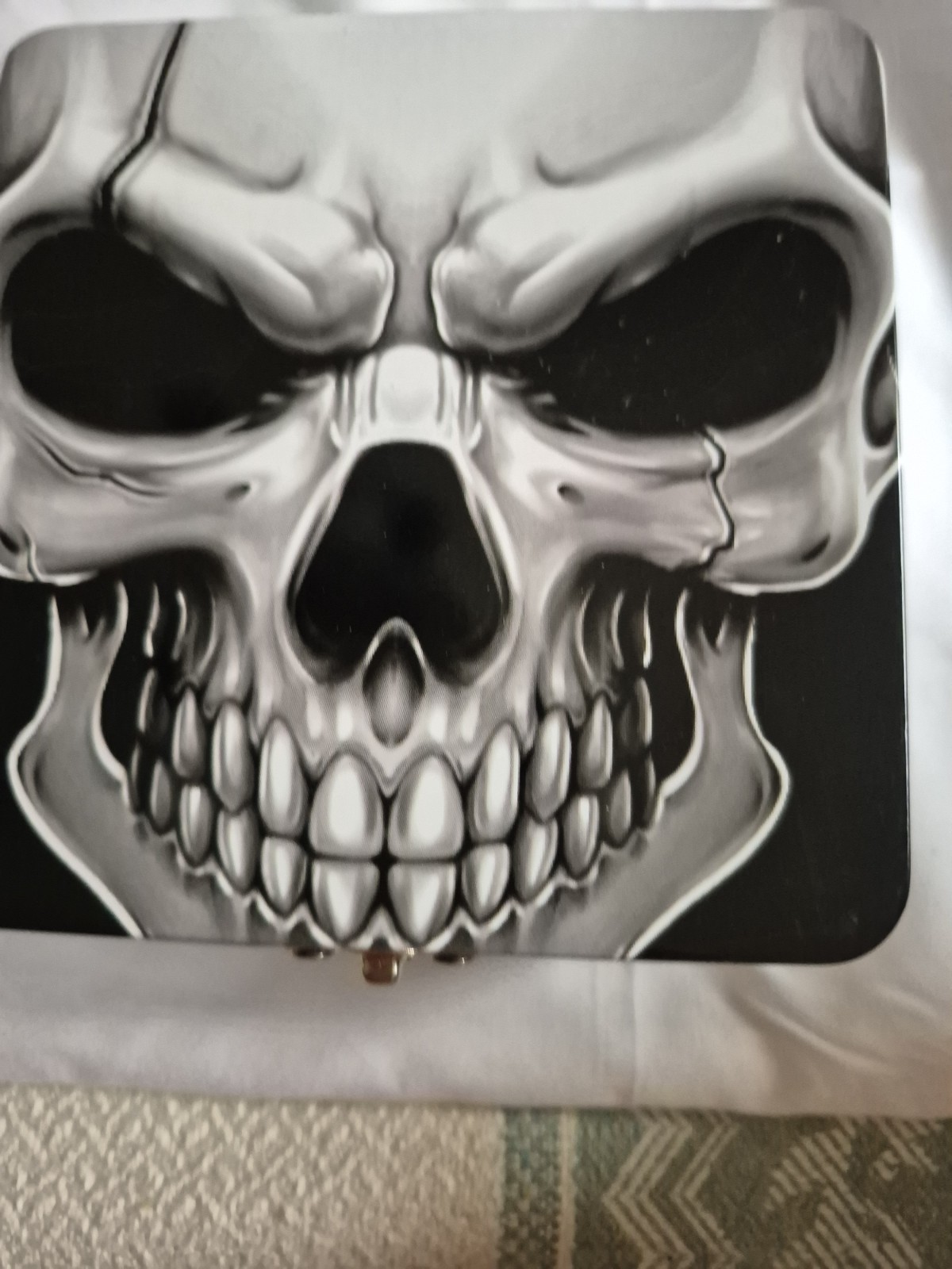 Smokezilla Metal Storage Box With Rolling Tray & Hasp 5" X 5" Inches
