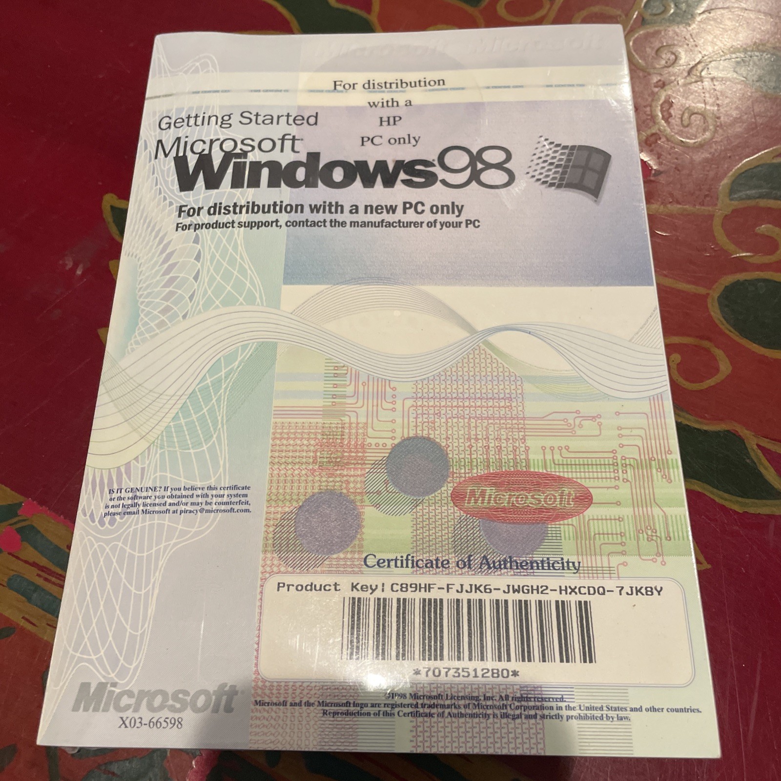 Windows 98 Microsoft Manual New