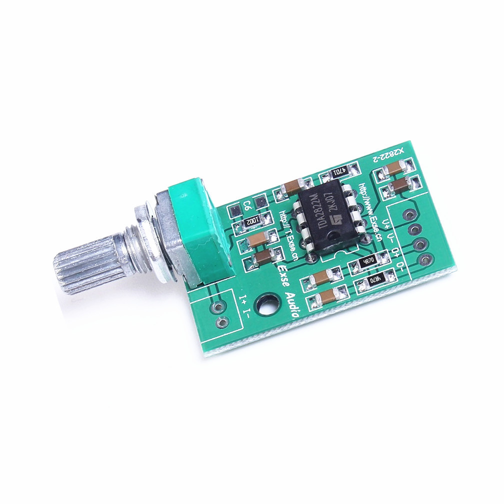 DC 3V-9V TDA2822M Mini Mono Audio Single Power Volume 2W Amplifier Board Module
