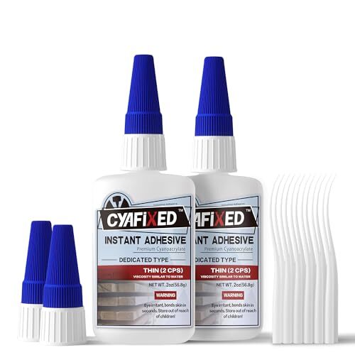 Professional Grade Cyanoacrylate Super Glue, Super Thin Viscosity CA Glue