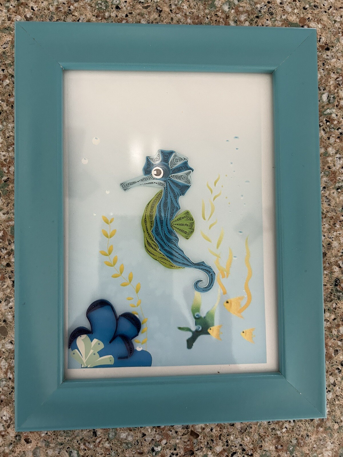 quilled seahorse picture