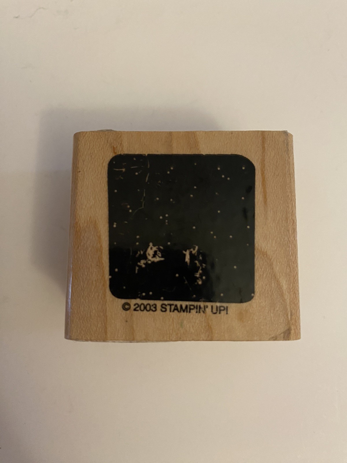 Stampin Up! 2003 Square Wood Mounted Rubber Stamp RS56