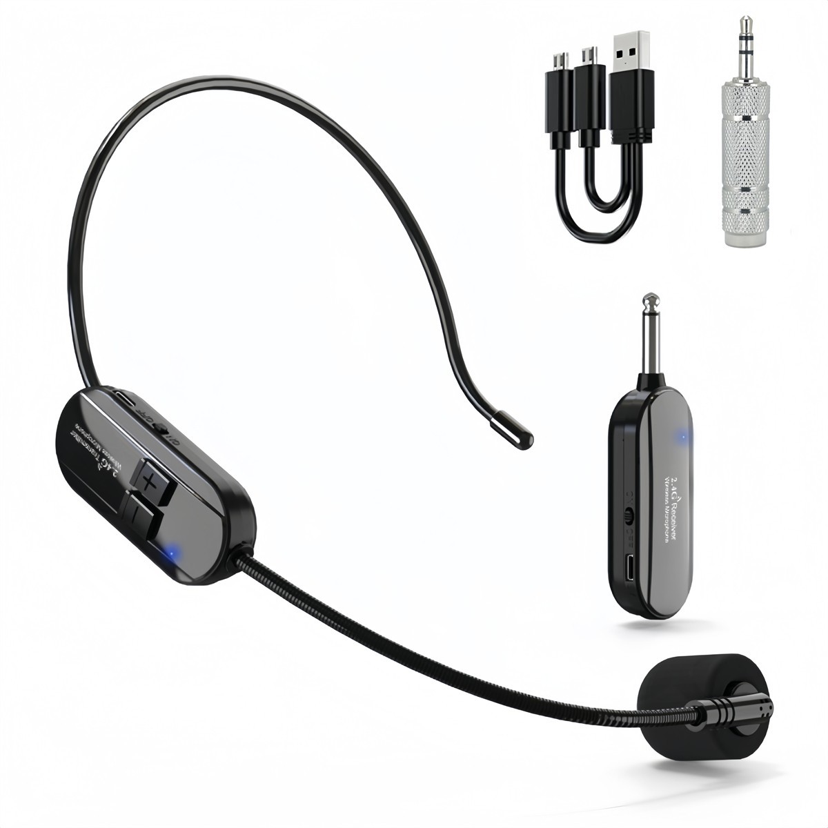 for 2.4G Wireless Microphone Headset 160FT Range Mic For Teach Outdoor Speech