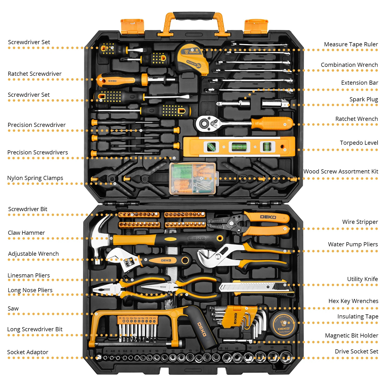 Socket Wrench Auto Repair Tool Combination Package Mixed Tool Set Hand Tool Kit