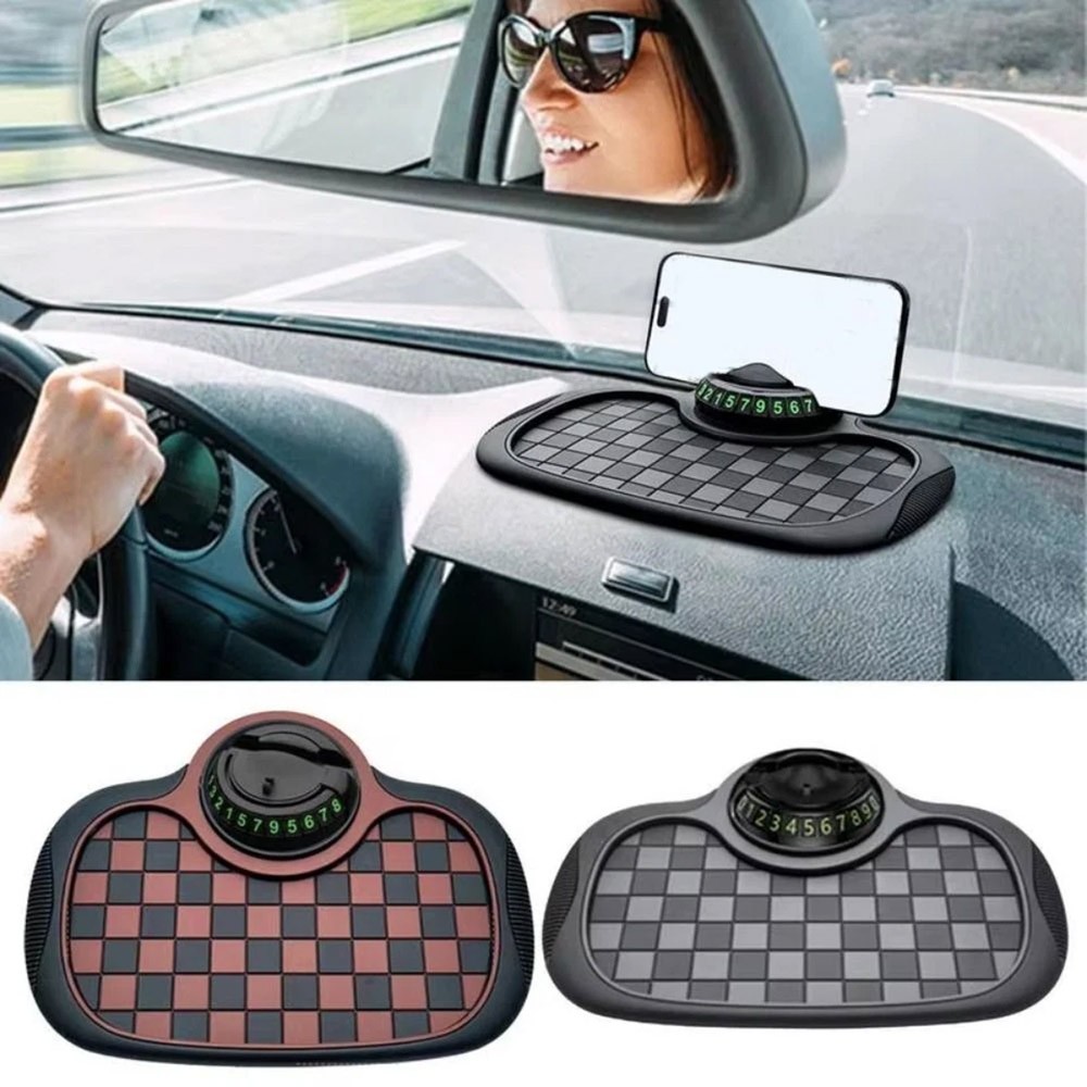 Car Dashboard Grip Pad Multifunction Anti-Slip Mat Auto Phone Holder Anti-SkCW