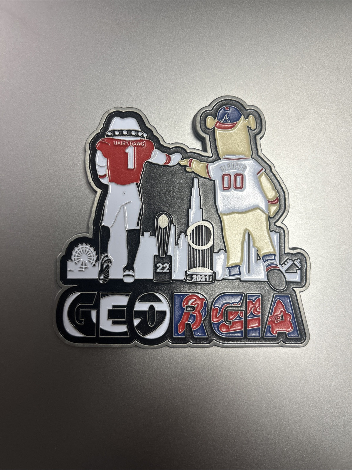Georgia Bulldogs & Atlanta Braves Coin National Champs & World Series Champs