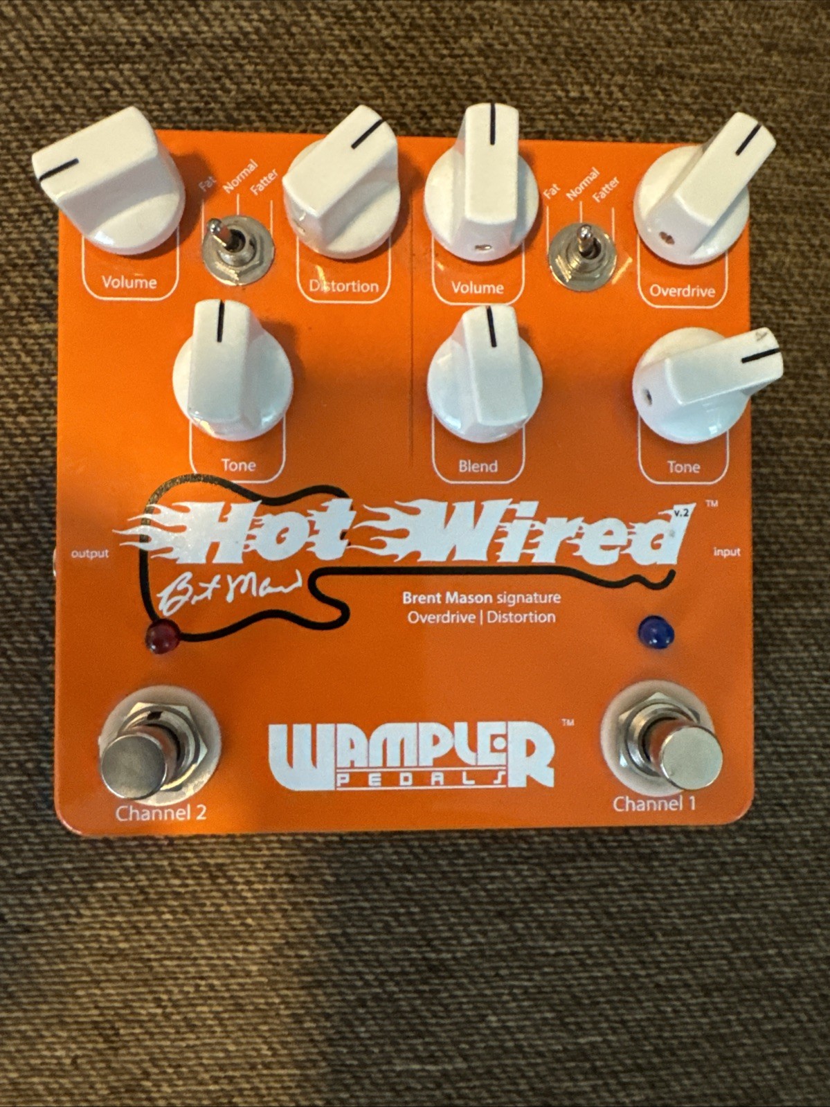 Wampler Hot Wired Boutique Overdrive Distortion Pedal