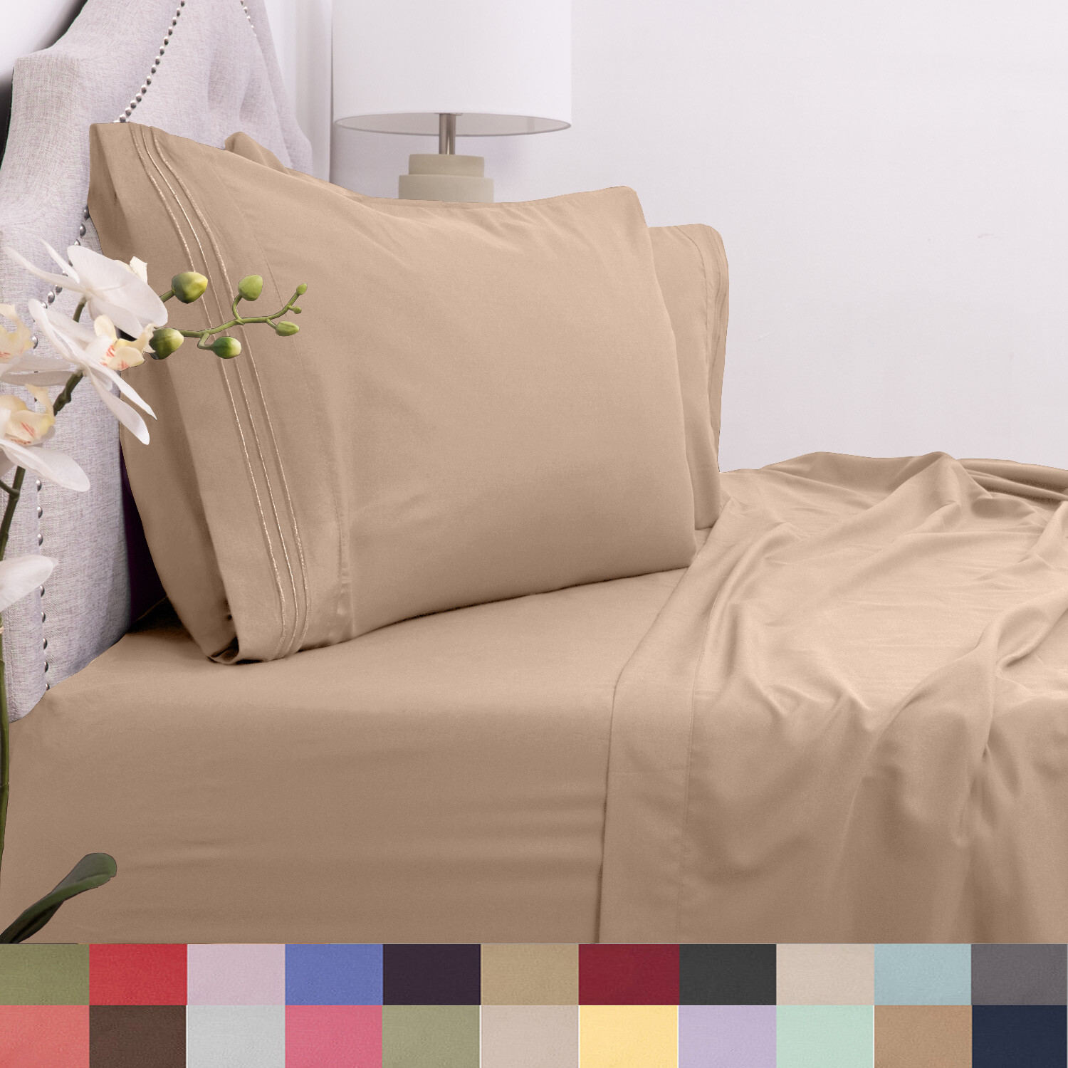 Sweet Home Collection 4 Piece Bed Sheets Short Queen for Recreational Vehicles