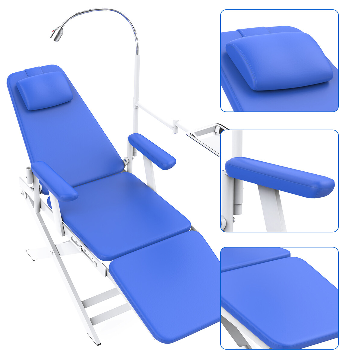 Dental Portable Folding Chair Mobile/Dental Unit Air Compressor Curing light