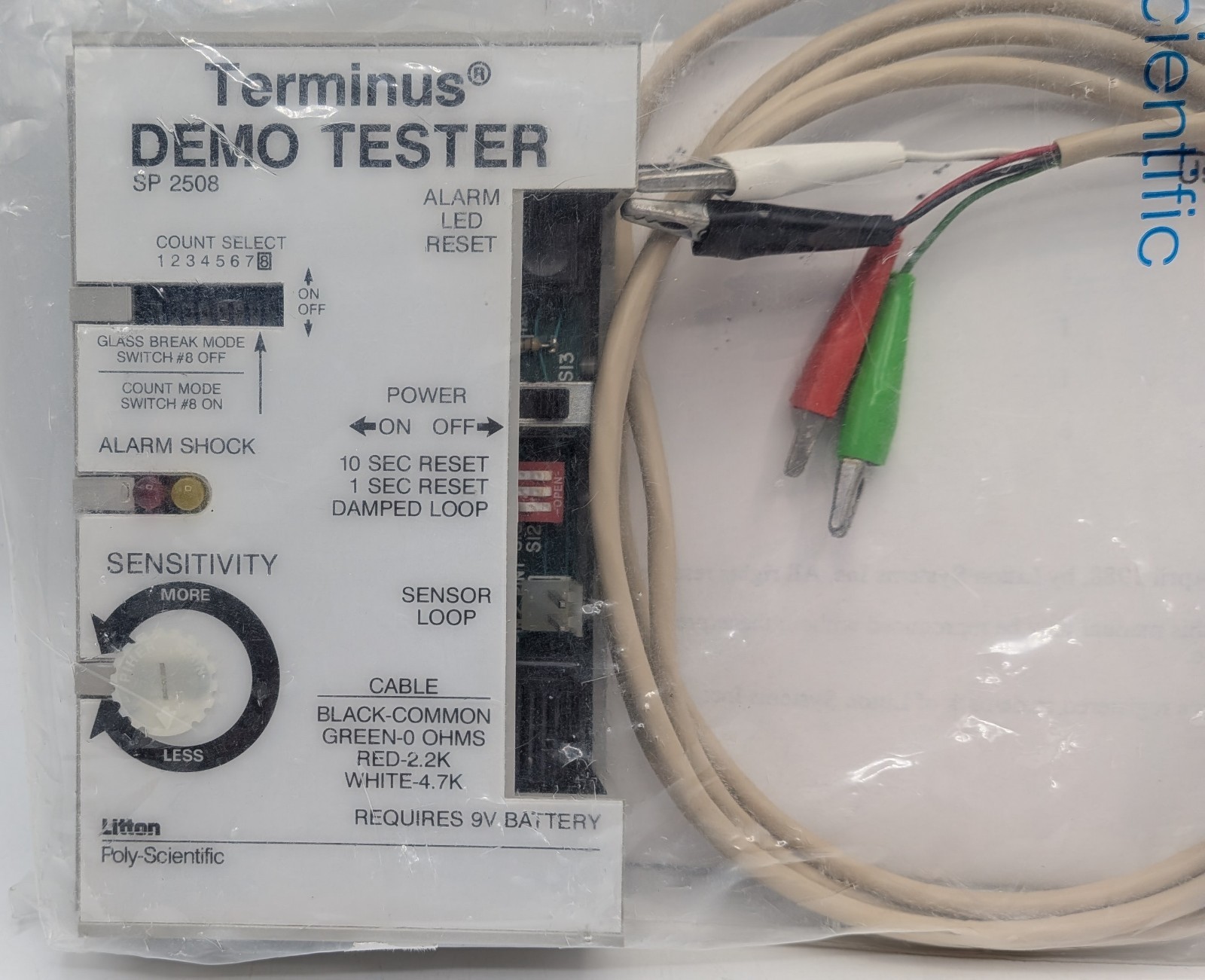 Litton Terminus Demo Tester SP 2508 Security Alarm Sensor System Testing