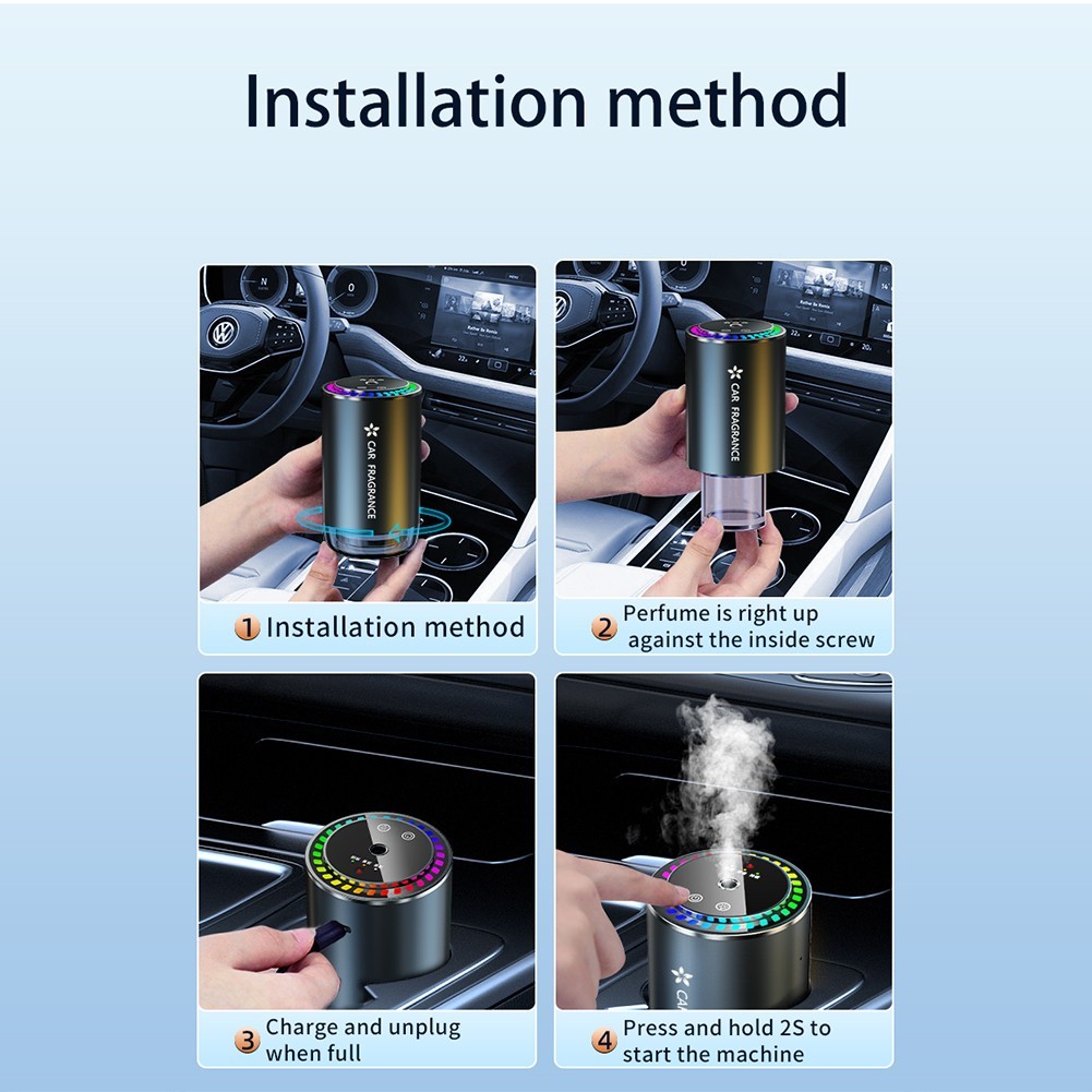 Aroma Diffuser for Cars with Wireless Use and Long Lasting Performance