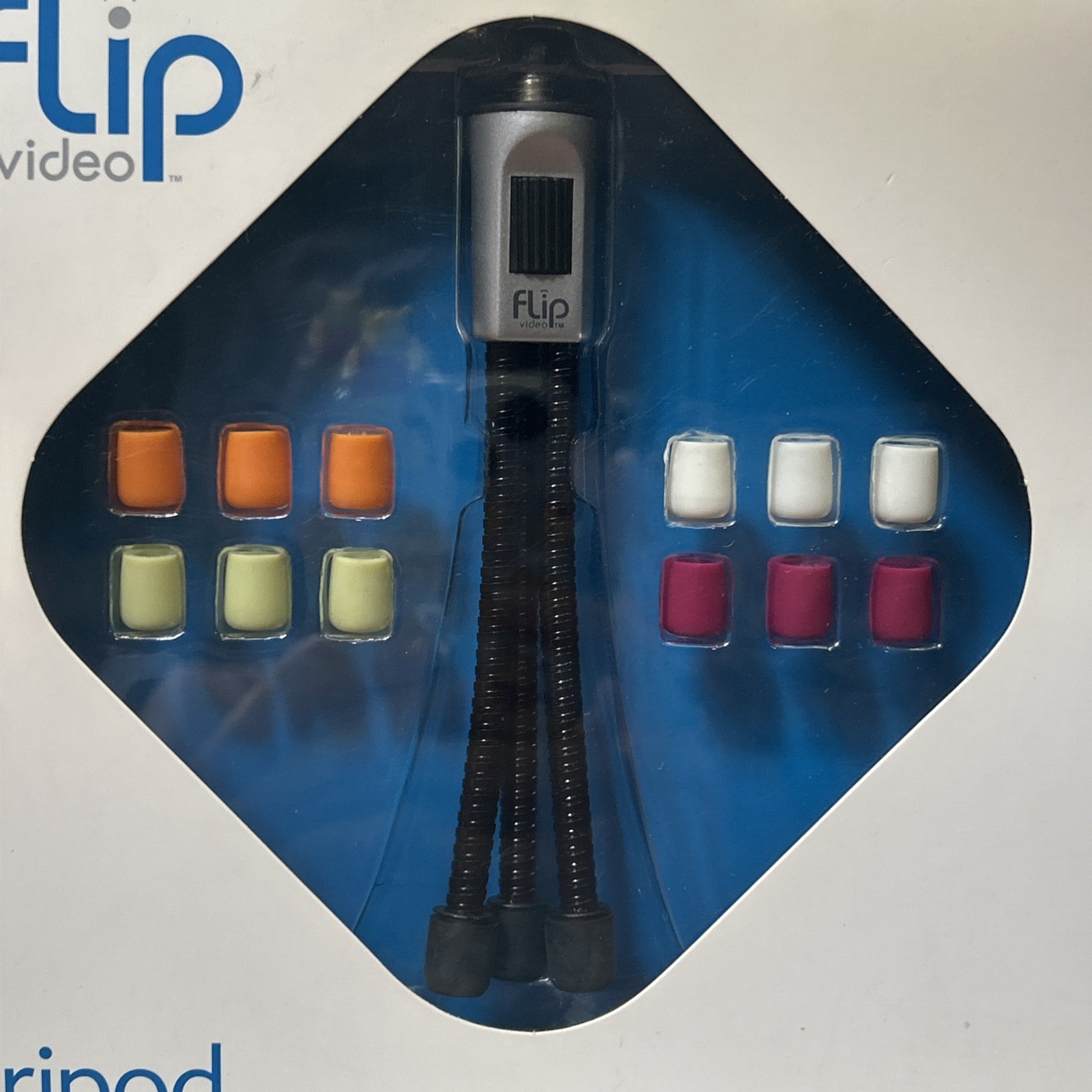 Flip Video Mini Tripod with Interchangeable Feet Pure Digital Tech