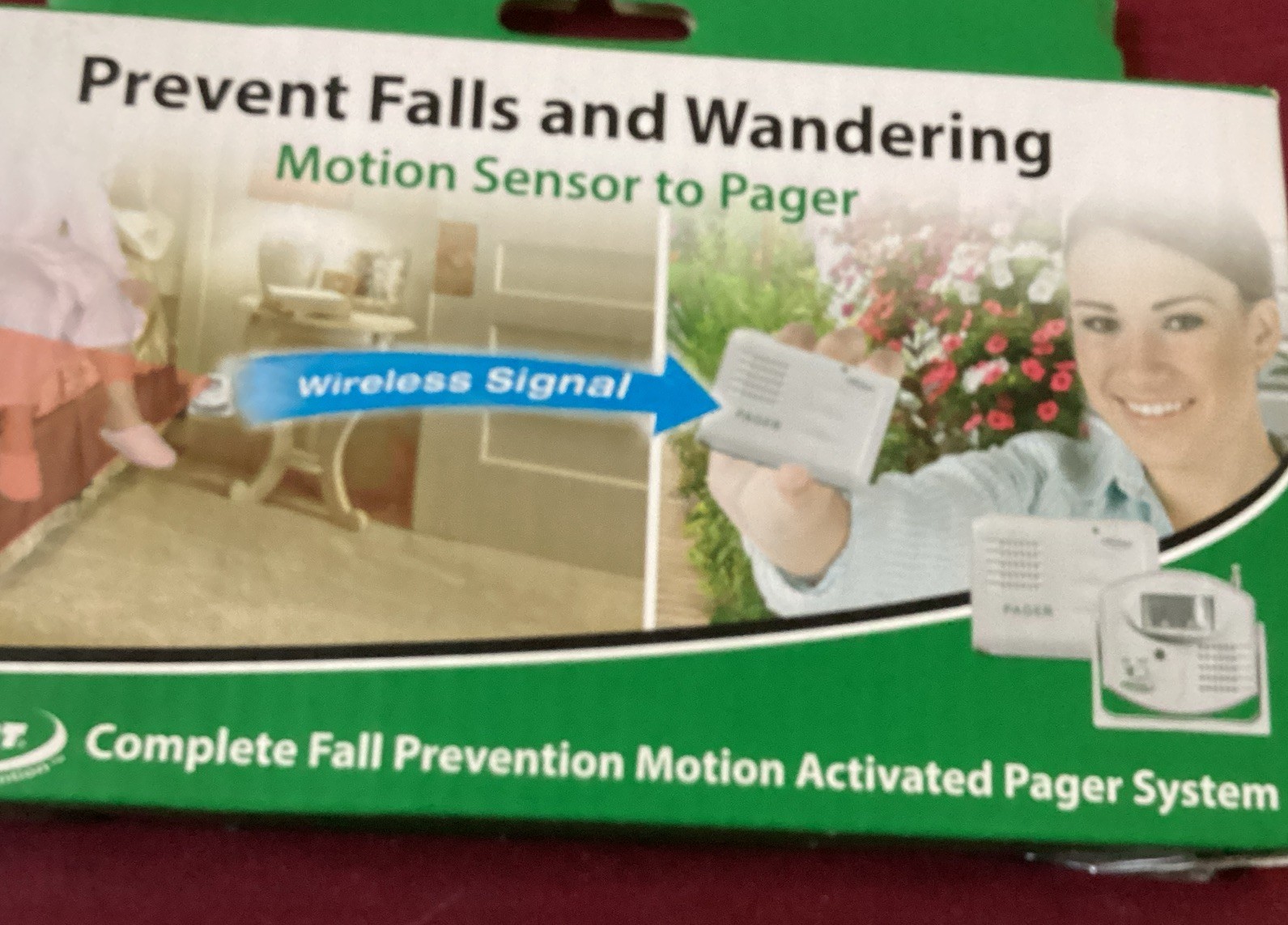 Smart Caregiver Motion Sensor to Pager Prevent FALLS Wandering  System