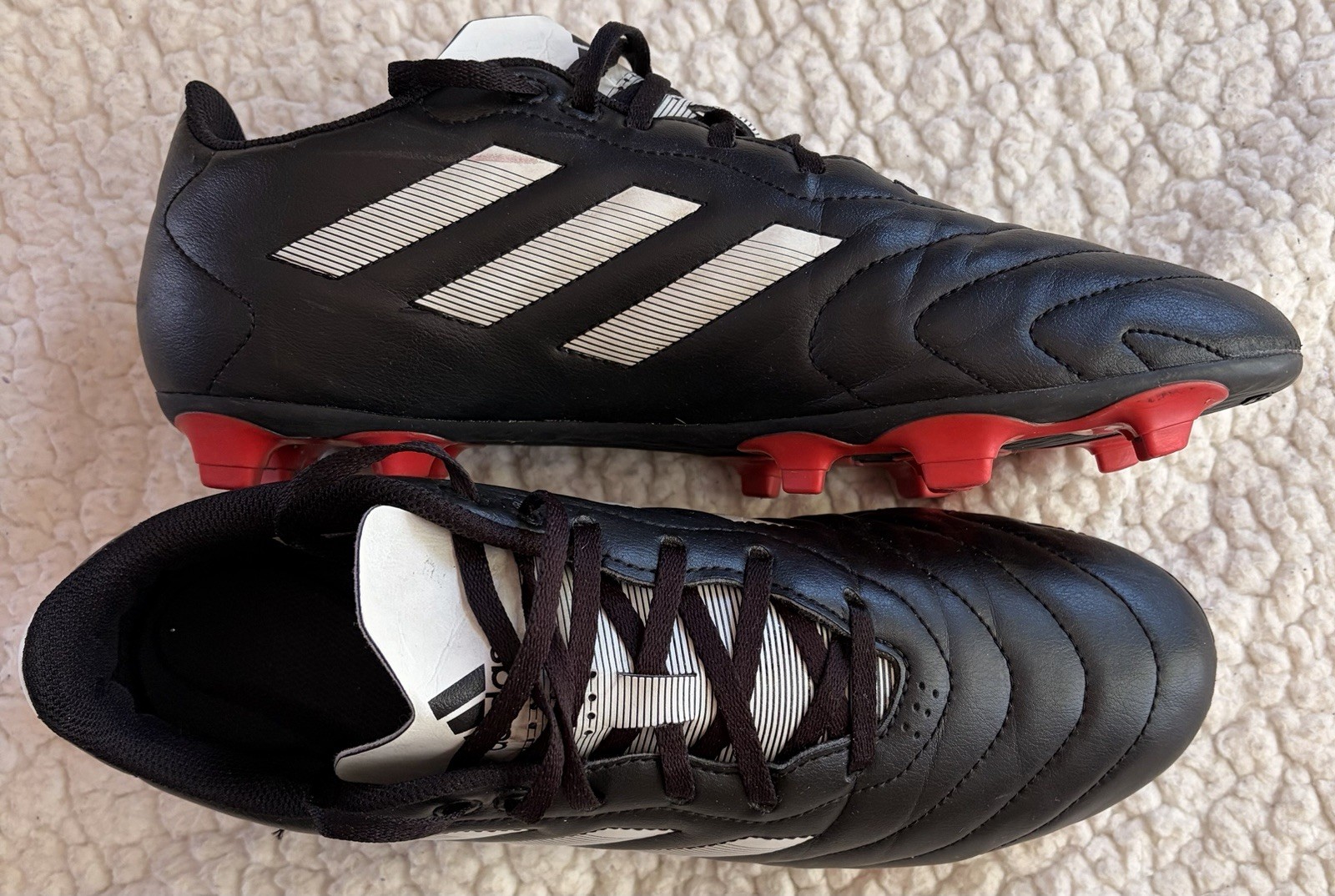 Adidas Black Soccer Cleats size 9 1/2