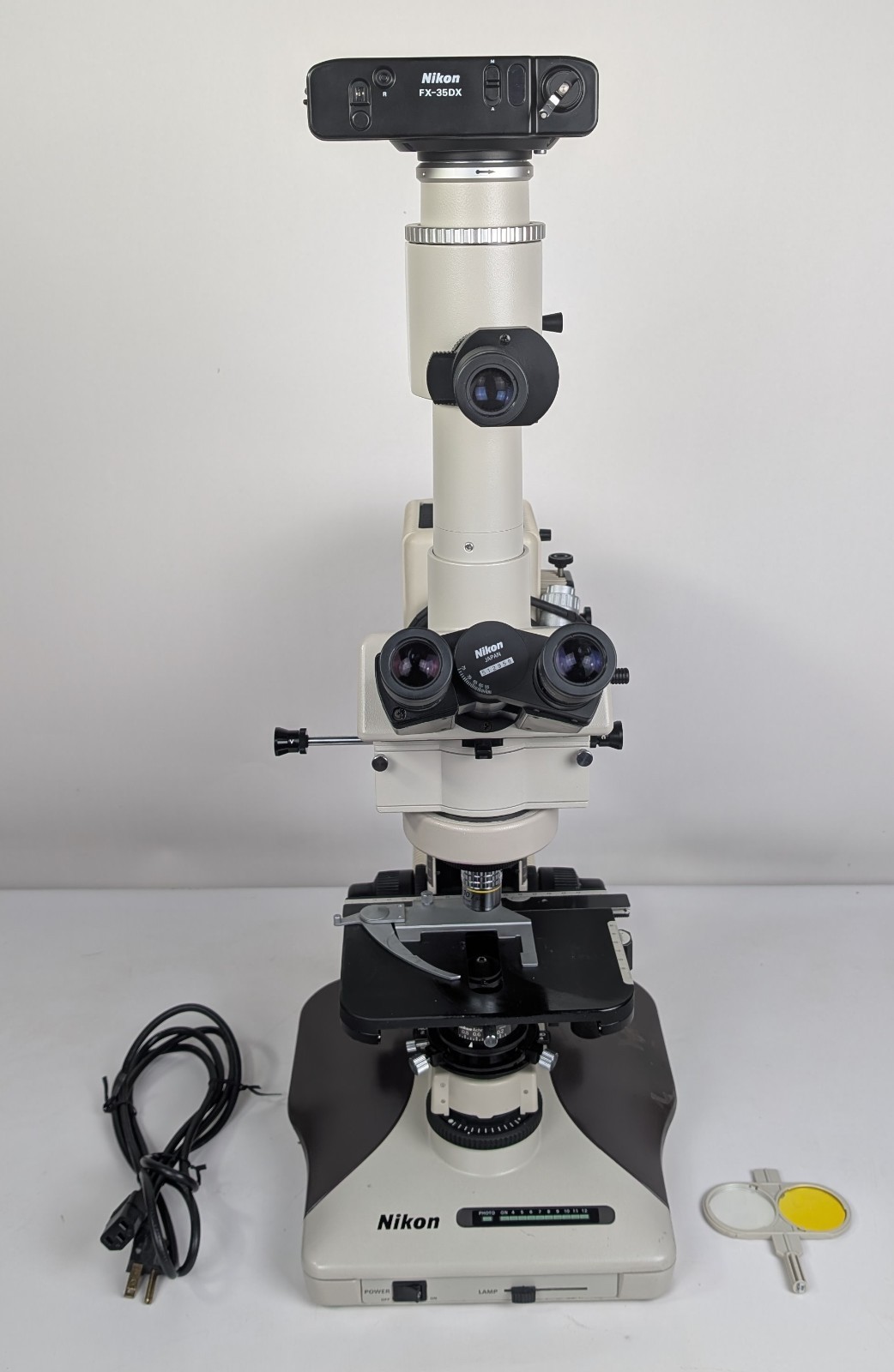 Nikon Optiphot-2 Trinocular Fluorescence Microscope UFX-DX FX-35DX Hg 100W