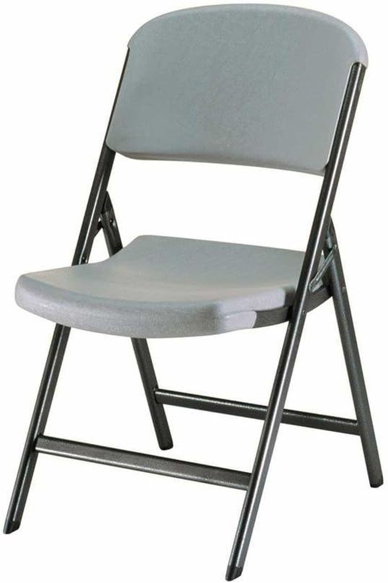 80186 Commercial Grade Folding Chairs, 4 Pack, Putty