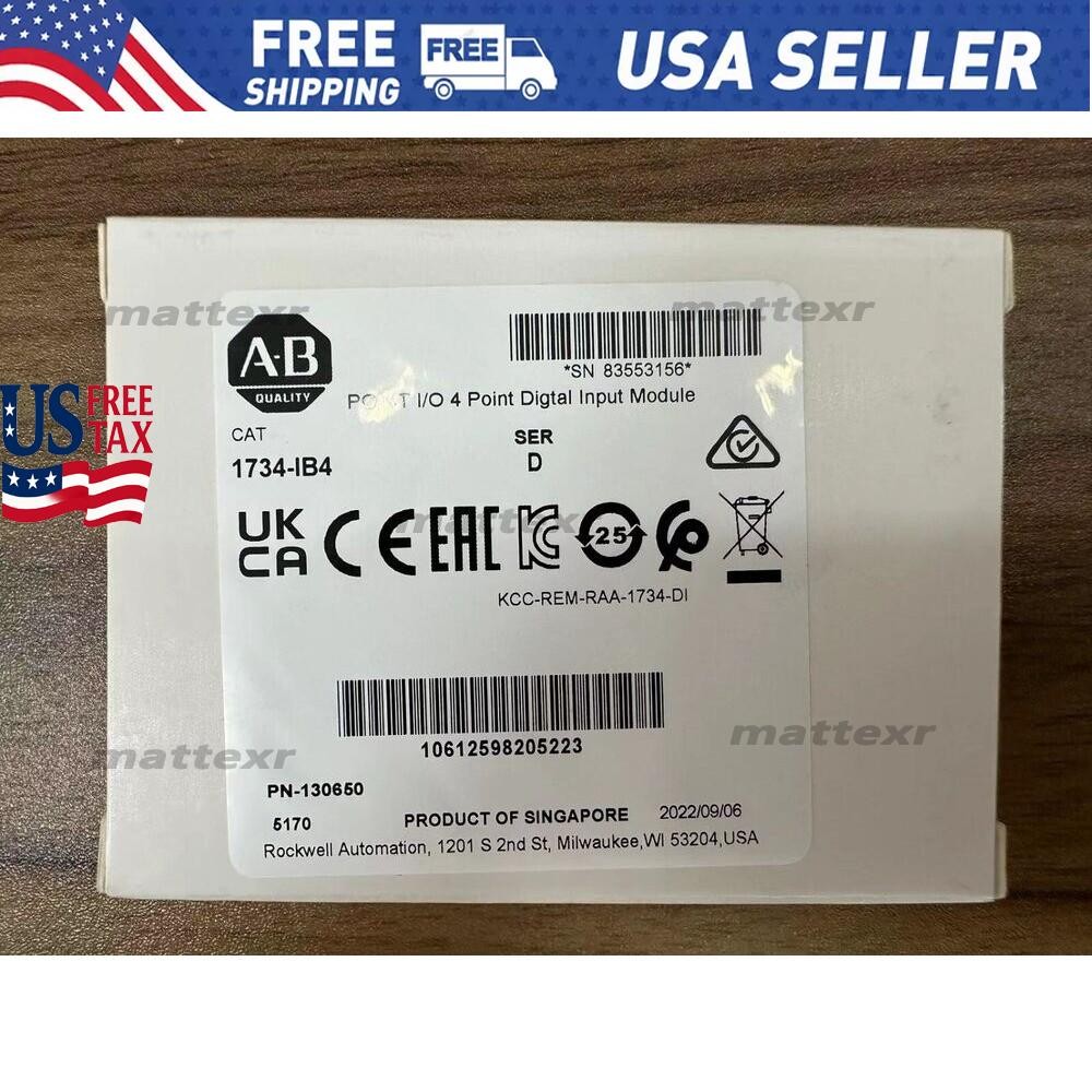 1734-IB4 Allen Bradley POINT I/O 4 Point Digital Input Module US Free Tax