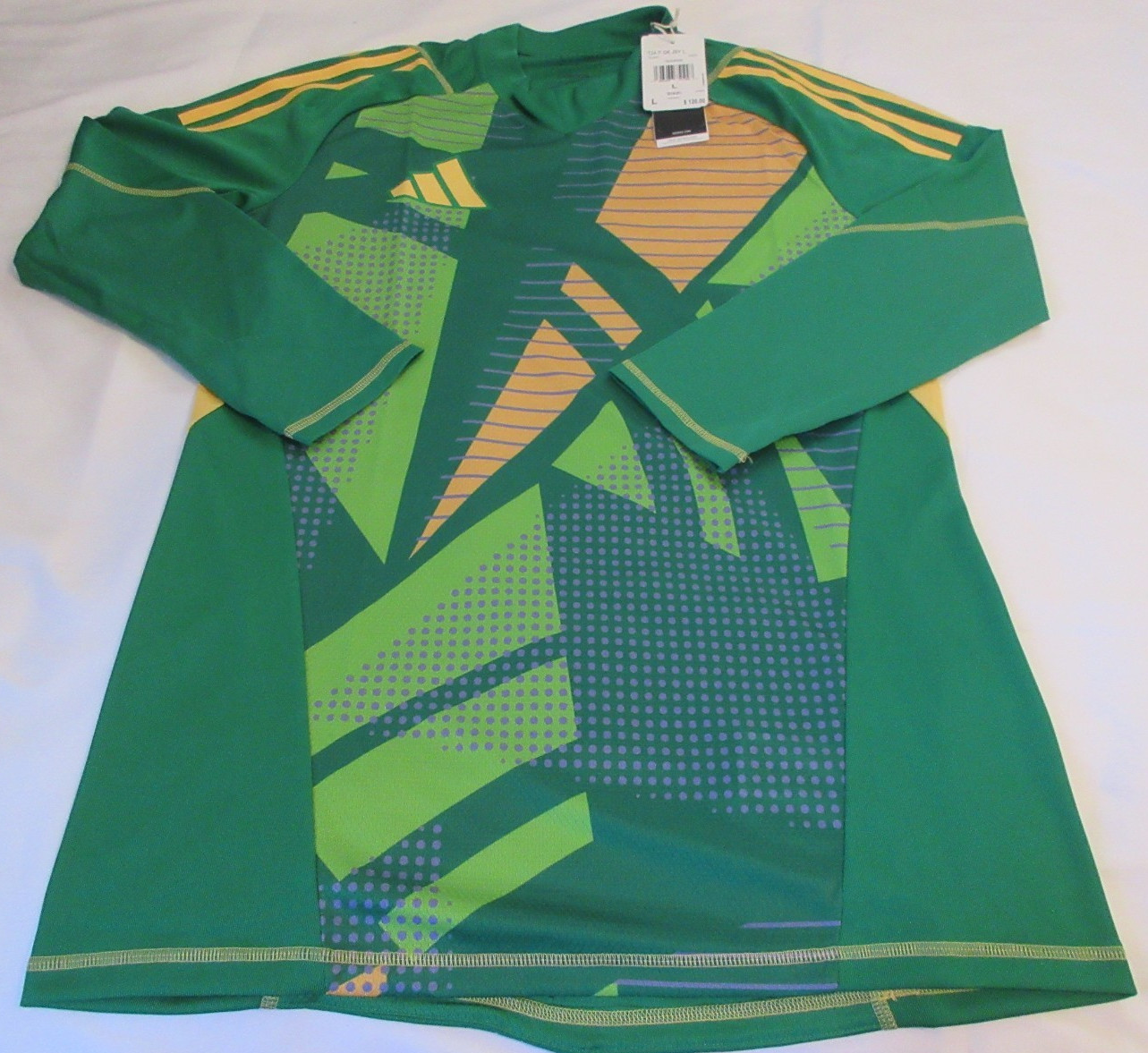 Adidas T24 P Slim Fit GoalKeeper Long Sleeve Men's Soccer Jersey Size L