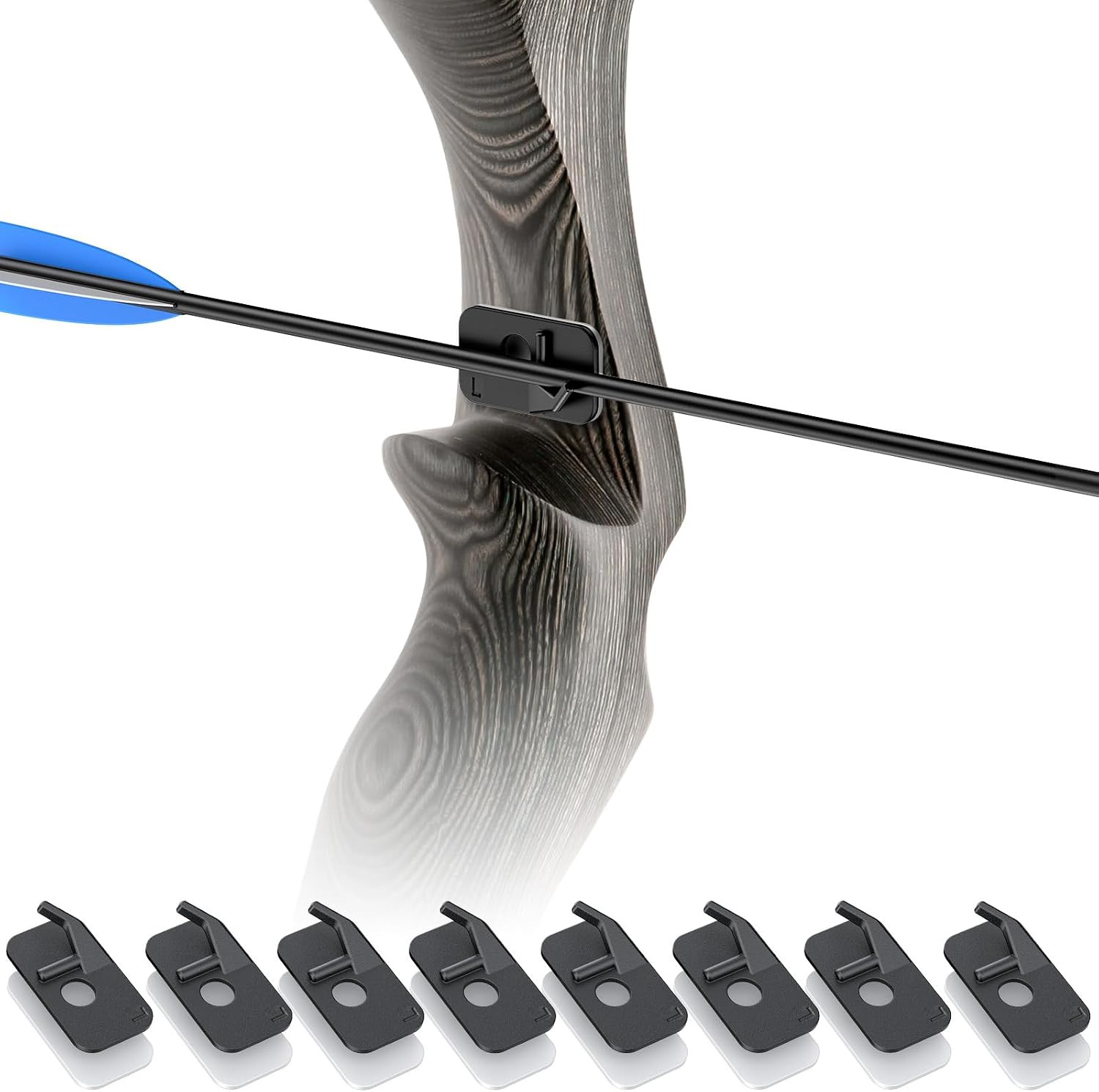 8-12 Pcs Arrow Rest for Recurve Bows, Plastic Recurve Bow Arrow Rest | Left/Righ