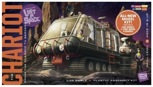 D&H The Chariot Lost in Space w Robot John & Will Robinson figure 1:35 model kit