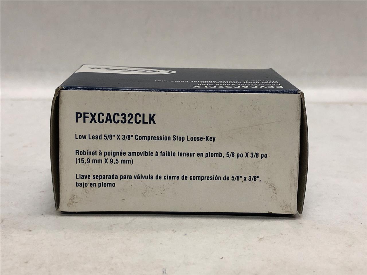 ProFlo PFXCAC32CLK Low Lead 5/8" x 3/8" Compression Angle Stop Key Not Included
