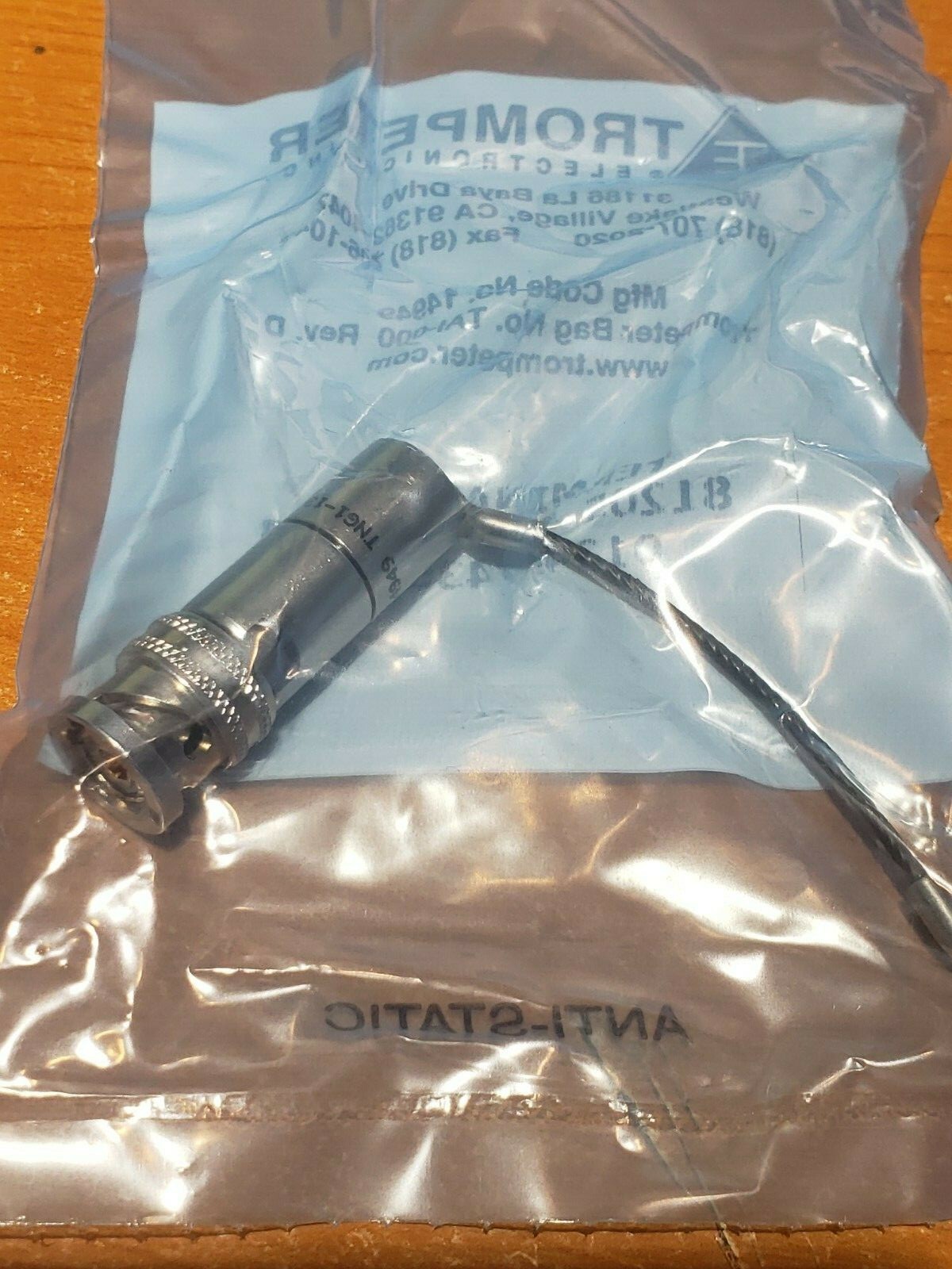 2 NEW Trompeter TNG1-13-78 Triax Twinax 78-Ohm Terminator w/ 3” Jacketed SS Rope